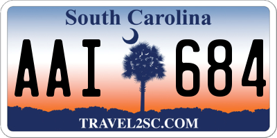 SC license plate AAI684