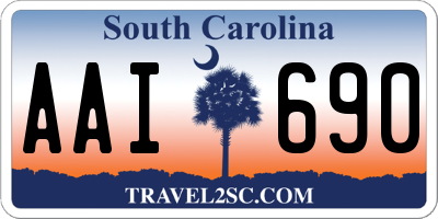 SC license plate AAI690