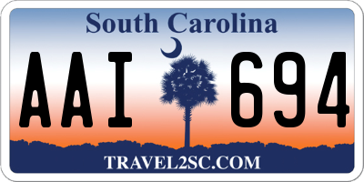 SC license plate AAI694