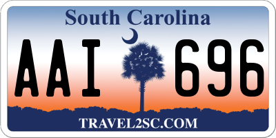 SC license plate AAI696