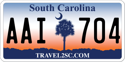 SC license plate AAI704