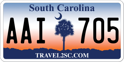 SC license plate AAI705