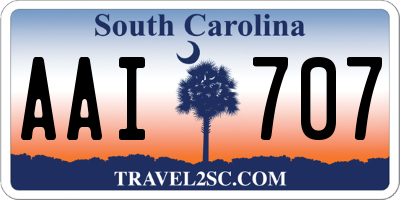 SC license plate AAI707