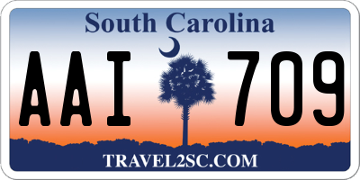 SC license plate AAI709