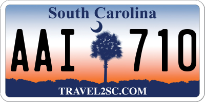 SC license plate AAI710