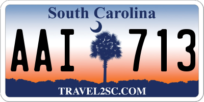 SC license plate AAI713