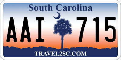 SC license plate AAI715