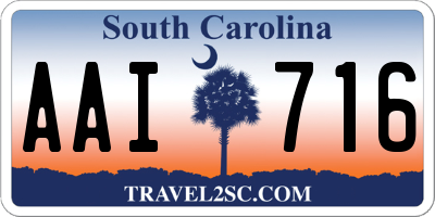 SC license plate AAI716