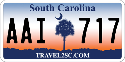 SC license plate AAI717