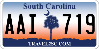 SC license plate AAI719