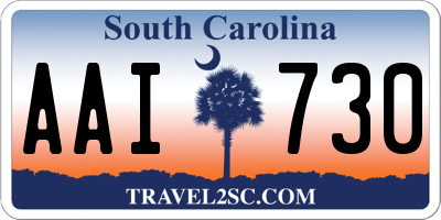 SC license plate AAI730