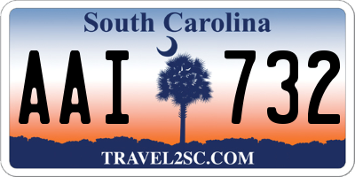 SC license plate AAI732