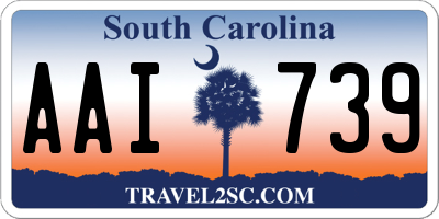 SC license plate AAI739