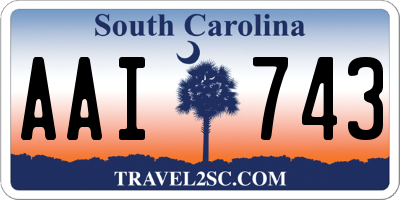 SC license plate AAI743