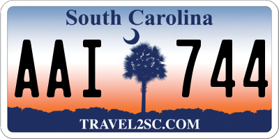 SC license plate AAI744