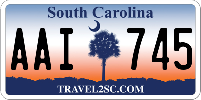 SC license plate AAI745