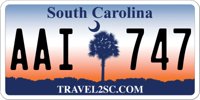 SC license plate AAI747