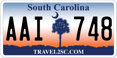 SC license plate AAI748