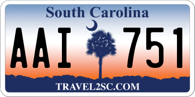 SC license plate AAI751