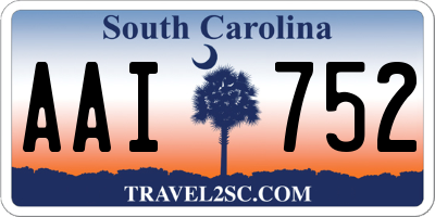 SC license plate AAI752