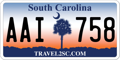 SC license plate AAI758