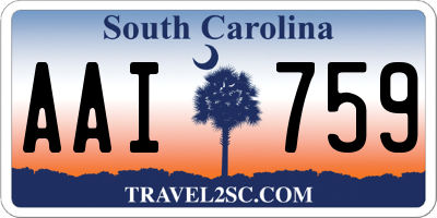 SC license plate AAI759