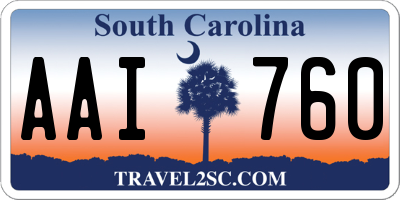 SC license plate AAI760