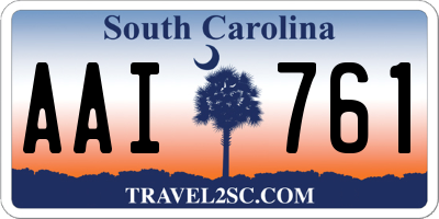 SC license plate AAI761