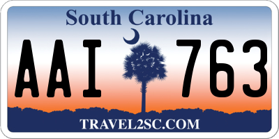 SC license plate AAI763