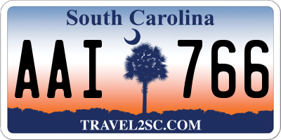 SC license plate AAI766