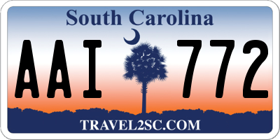 SC license plate AAI772