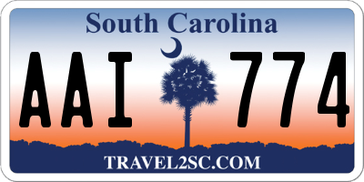 SC license plate AAI774