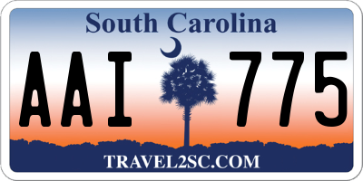 SC license plate AAI775