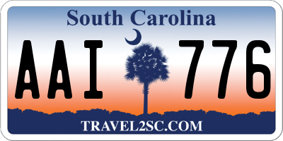 SC license plate AAI776