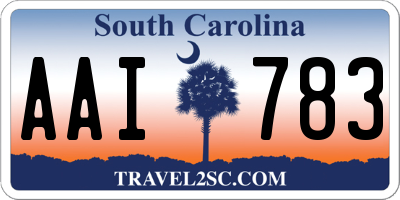 SC license plate AAI783