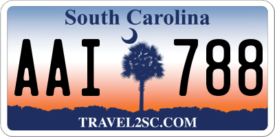 SC license plate AAI788