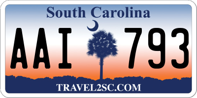 SC license plate AAI793