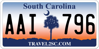 SC license plate AAI796