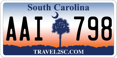 SC license plate AAI798