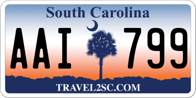 SC license plate AAI799