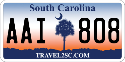 SC license plate AAI808