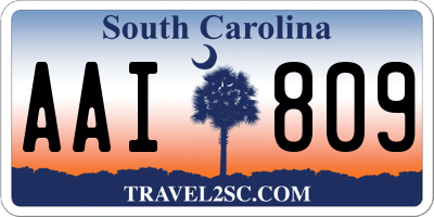 SC license plate AAI809