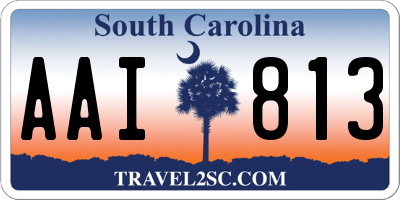 SC license plate AAI813