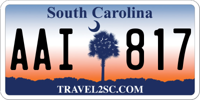 SC license plate AAI817