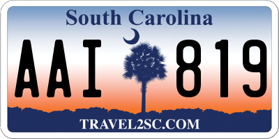 SC license plate AAI819