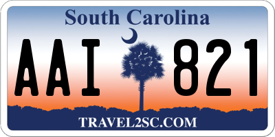 SC license plate AAI821