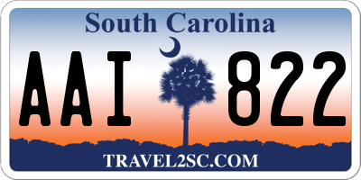 SC license plate AAI822