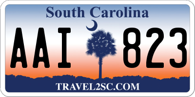 SC license plate AAI823