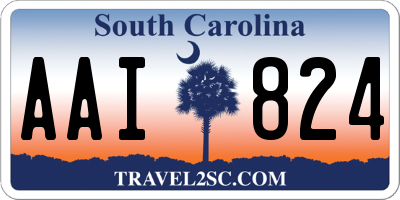 SC license plate AAI824