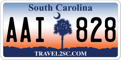 SC license plate AAI828